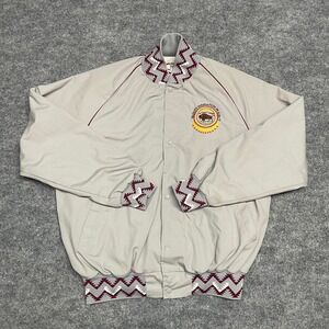 VTG Westark Jacket Men Medium Gray Wapato Irrigation Project Native Southwestern